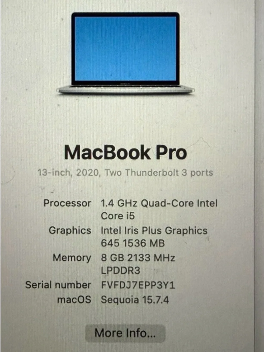 MacBook Pro 13 inch w/touchbar